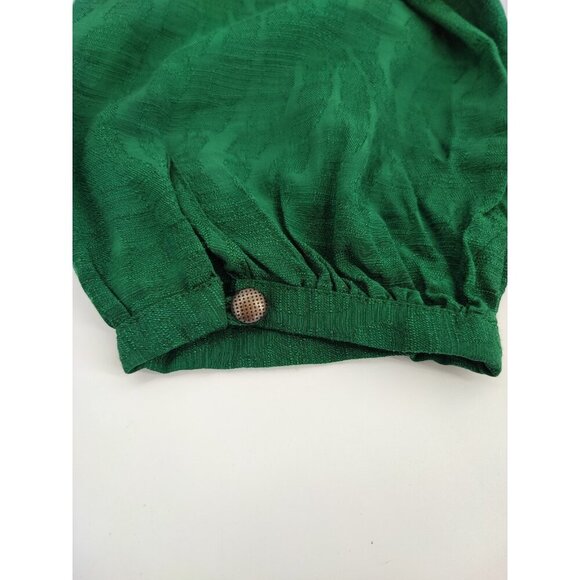 Maeve by Anthropologie Women's Green Long Sleeve Tiered Tunic Dress Size Small - Picture 8 of 12